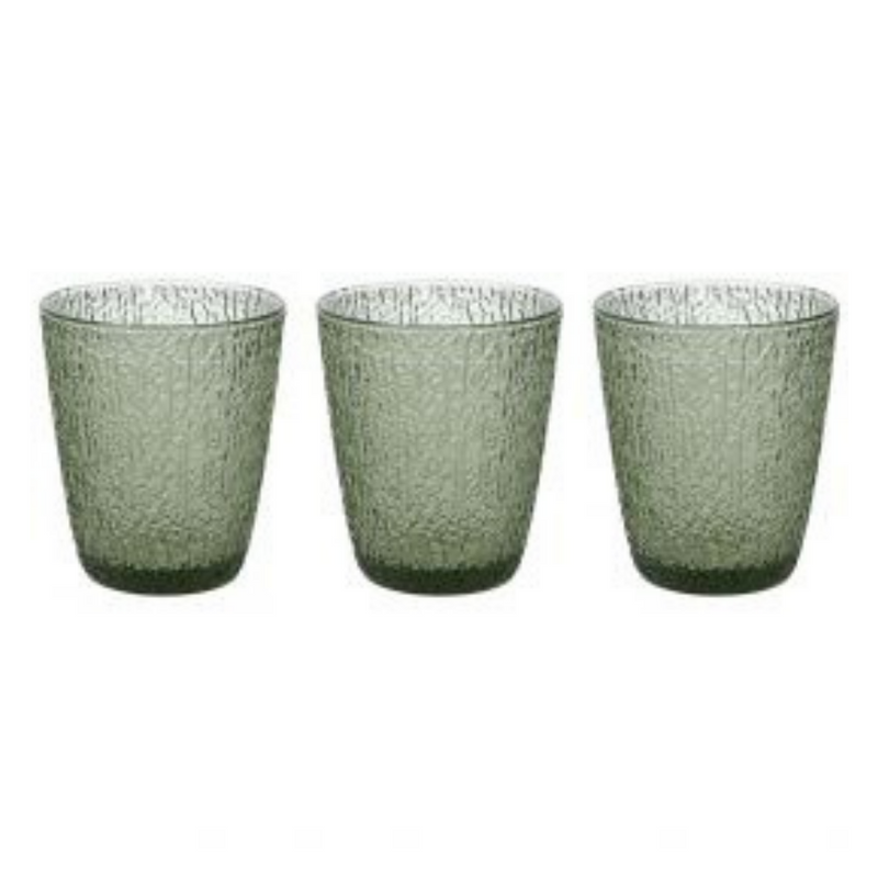 Set of 3 Glasses Verde Glass cups Set of 3 Glasses Verde Set of 3 Glasses Verde Tognana