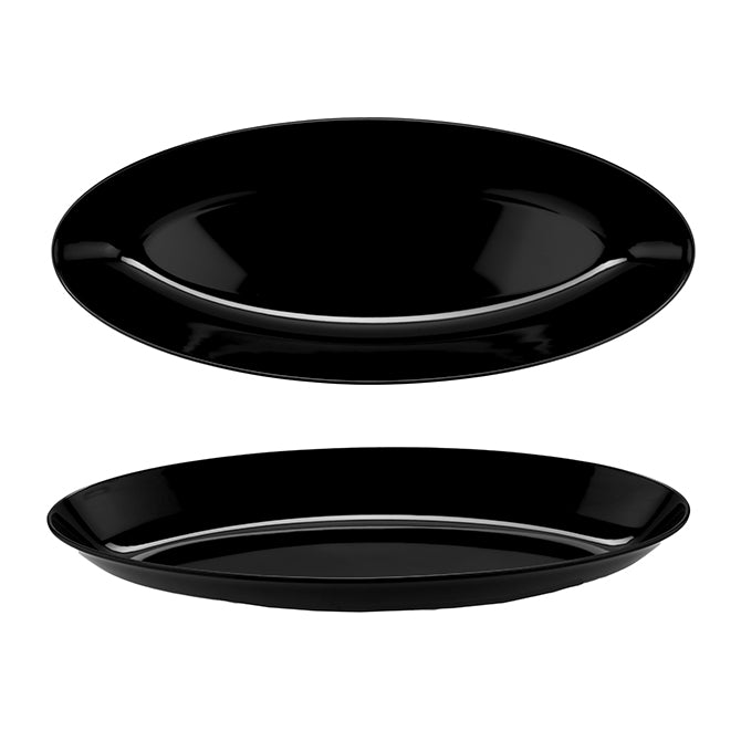 Black Deep Oval Platter