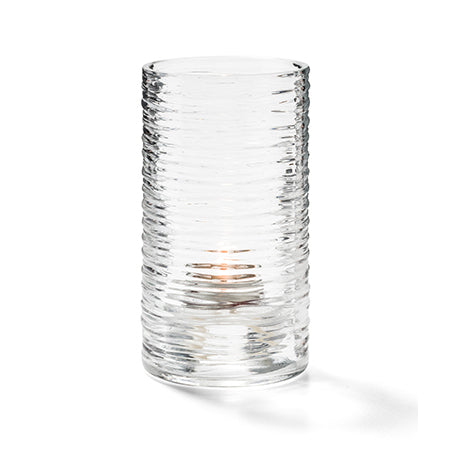 Candle Holder - Clear Typhoon - Spun Glass