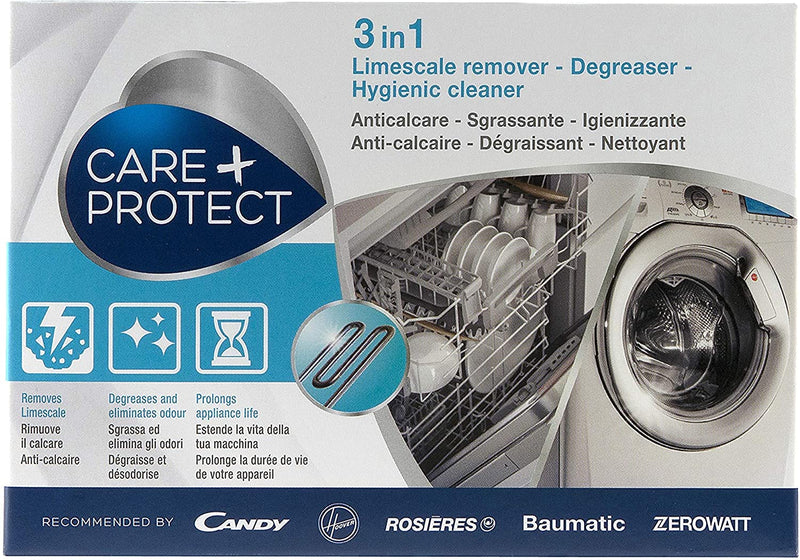Care + Protect 3 in 1 Washing Machines & Dishwasher Cleaner & Descaler Household Cleaning Supplies Care + Protect 3 in 1 Washing Machines & Dishwasher Cleaner & Descaler Care + Protect 3 in 1 Washing Machines & Dishwasher Cleaner & Descaler Hoover