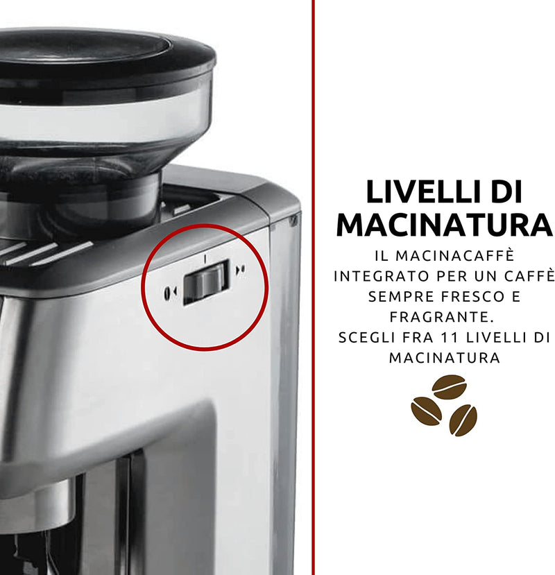 Metal Espresso Machine With Grinder Coffee Makers & Espresso Machines Metal Espresso Machine With Grinder Metal Espresso Machine With Grinder Ariete