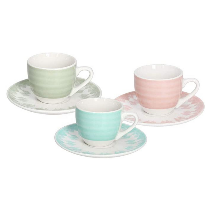 Metropol Gipsy Soft Set of 6 Coffee Cups with Plate Coffee & Tea Cups Metropol Gipsy Soft Set of 6 Coffee Cups with Plate Metropol Gipsy Soft Set of 6 Coffee Cups with Plate Tognana