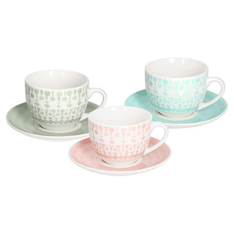 Metropol Gipsy Soft Set of 6 Tea Cups with Saucer Coffee & Tea Cups Metropol Gipsy Soft Set of 6 Tea Cups with Saucer Metropol Gipsy Soft Set of 6 Tea Cups with Saucer Tognana