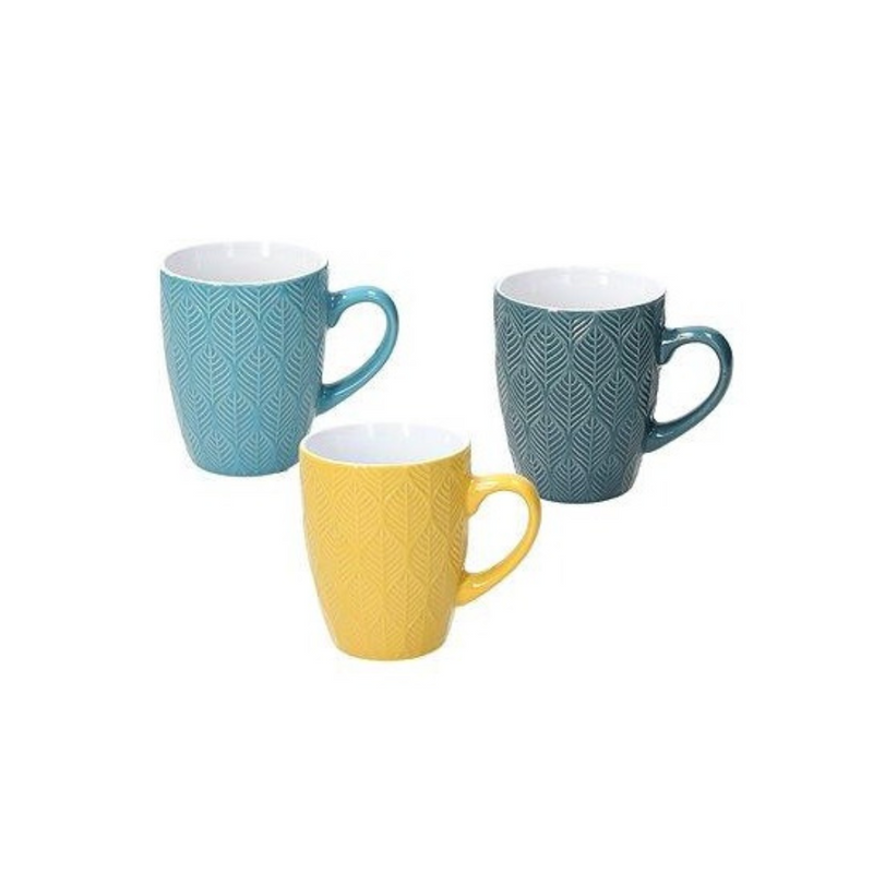 Mug Set of 3pcs 350ml - Maya Coffee & Tea Cups Mug Set of 3pcs 350ml - Maya Mug Set of 3pcs 350ml - Maya Tognana