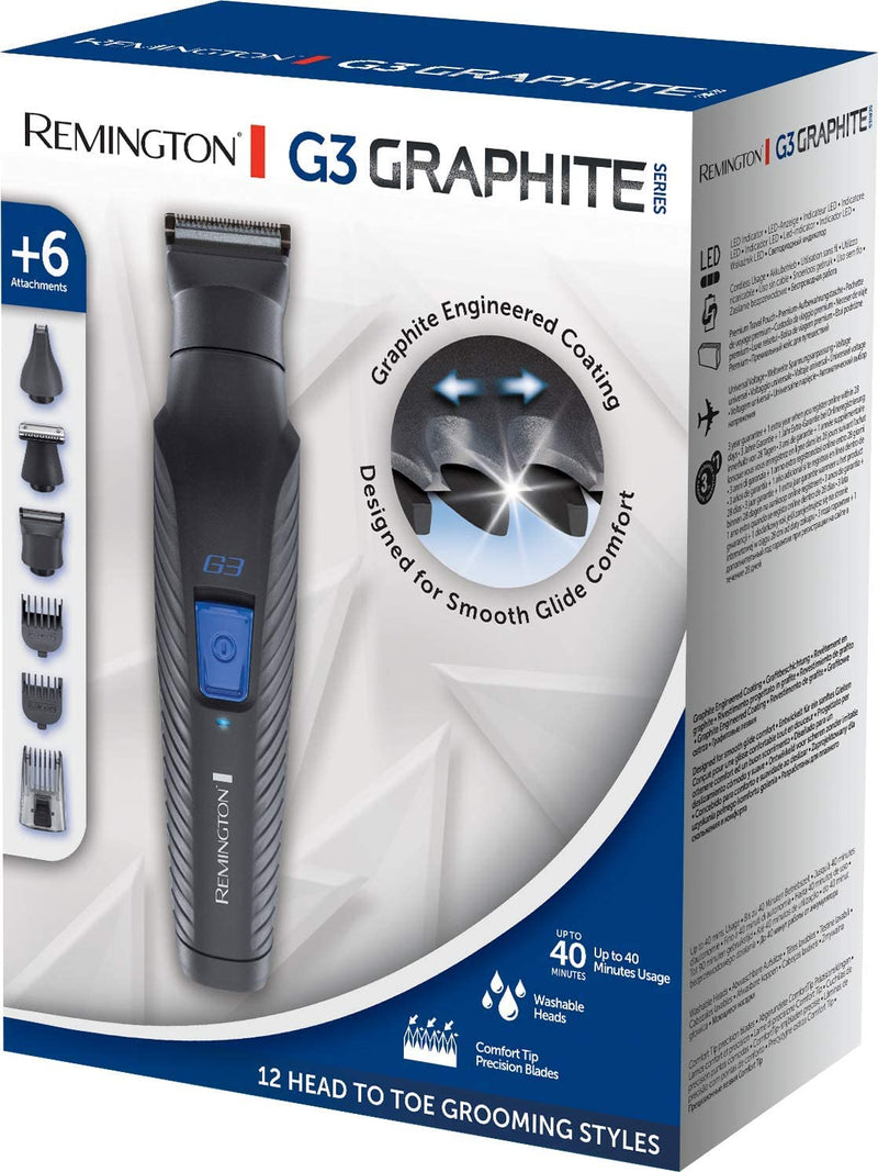 Graphite G3, All-in-One Cordless Electric Trimmer Beard Trimmer Graphite G3, All-in-One Cordless Electric Trimmer Graphite G3, All-in-One Cordless Electric Trimmer Remington