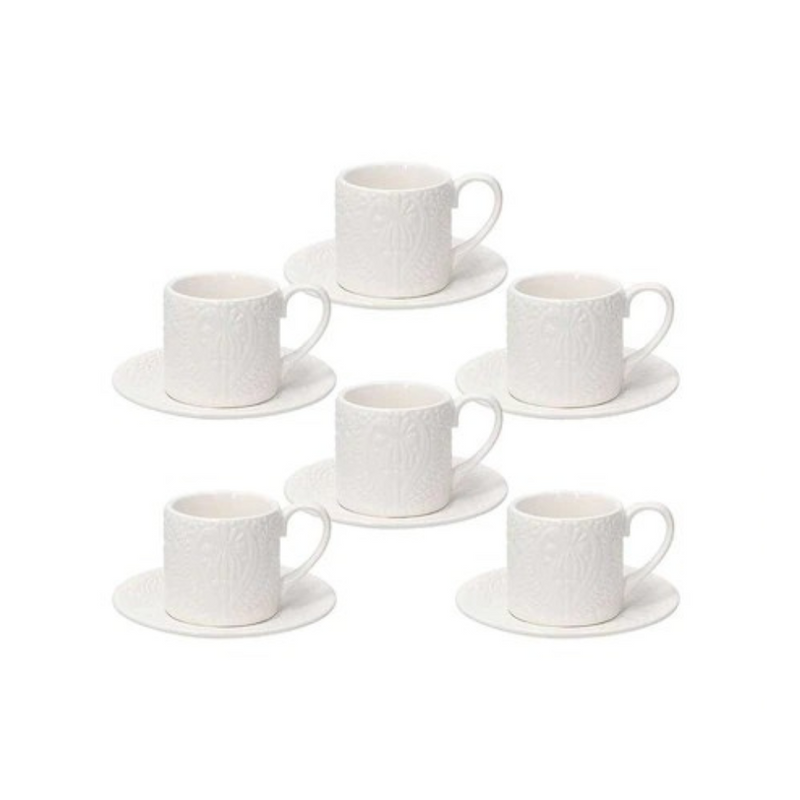 Set of 6 Coffee Cups & Saucer- Copenhagen Coffee & Tea Cups Set of 6 Coffee Cups & Saucer- Copenhagen Set of 6 Coffee Cups & Saucer- Copenhagen Tognana