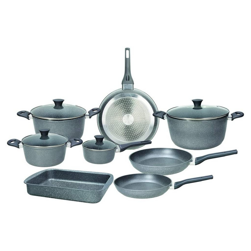 Set of 12 Saucepans and Pans, Aluminium Cookware Sets Set of 12 Saucepans and Pans, Aluminium Set of 12 Saucepans and Pans, Aluminium Tognana