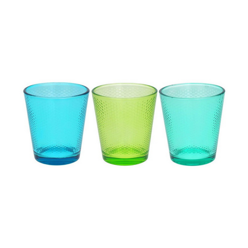 Set of 3 glasses Linea Glass - Golf Summer Glass cups Set of 3 glasses Linea Glass - Golf Summer Set of 3 glasses Linea Glass - Golf Summer Tognana