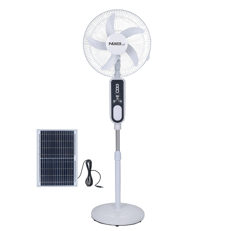 Rechargeable Stand Fan 18" with Solar Panel & Remote Control Rechargeable Fan Rechargeable Stand Fan 18" with Solar Panel & Remote Control Rechargeable Stand Fan 18" with Solar Panel & Remote Control Power Group