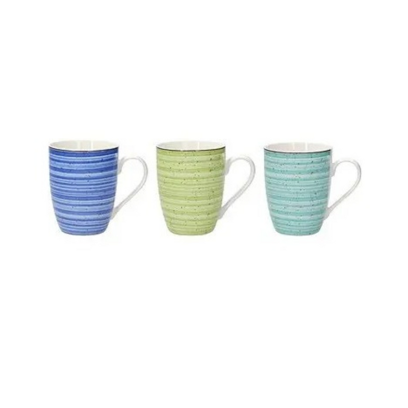 Set of 3 Mugs 350ml - Iris Bahamas Coffee & Tea Cups Set of 3 Mugs 350ml - Iris Bahamas Set of 3 Mugs 350ml - Iris Bahamas Tognana