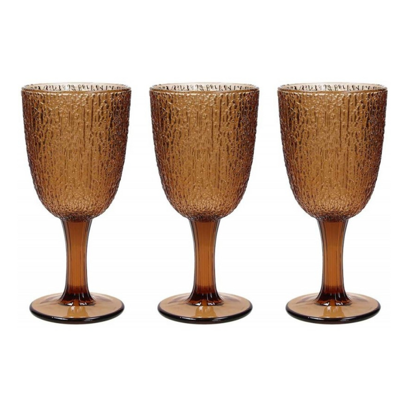 Set Of 3 Goblets - Ambra Glass cups Set Of 3 Goblets - Ambra Set Of 3 Goblets - Ambra Tognana