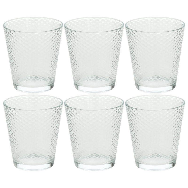 Set of 6 glasses - Golf Transparent Glass cups Set of 6 glasses - Golf Transparent Set of 6 glasses - Golf Transparent Tognana