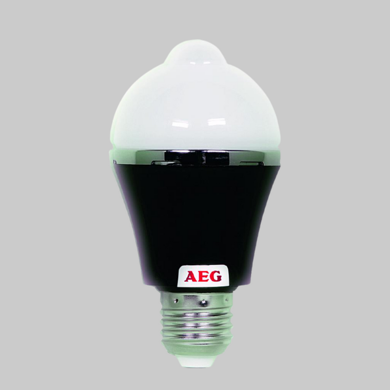 LED Black Motion Sensor Bulb LED LED Black Motion Sensor Bulb LED Black Motion Sensor Bulb AEG