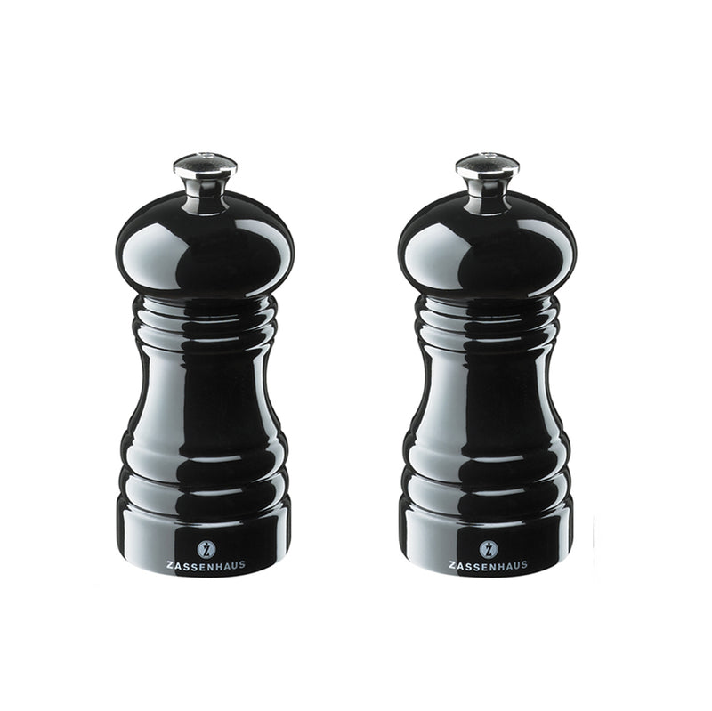Salt & Pepper Mill / Grinder - Berlin Glossy Black Salt & Pepper Shakers Salt & Pepper Mill / Grinder - Berlin Glossy Black Salt & Pepper Mill / Grinder - Berlin Glossy Black The Chefs Warehouse by MG