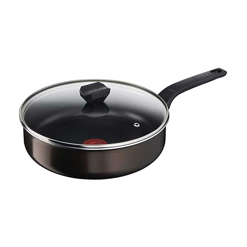 G6 Easy Cook & Clean Sautepan 26cm + Glass lid  G6 Easy Cook & Clean Sautepan 26cm + Glass lid G6 Easy Cook & Clean Sautepan 26cm + Glass lid Tefal