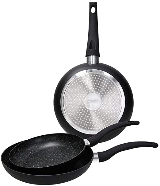 Set of 3 Pans-Black Frying pan Set of 3 Pans-Black Set of 3 Pans-Black Tognana