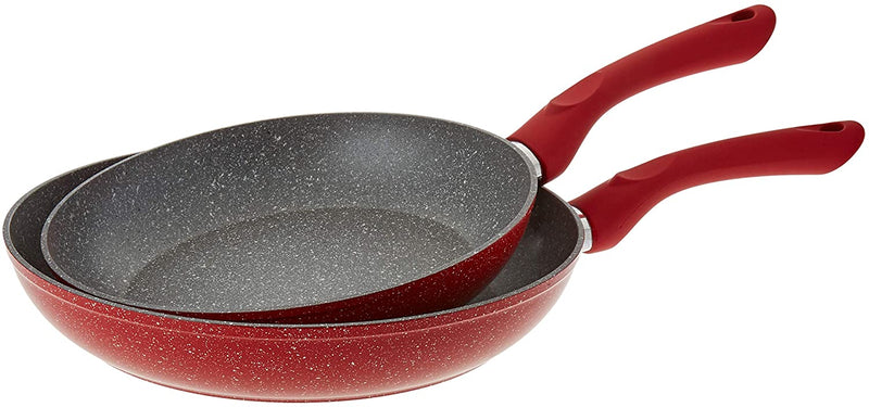 Set of 2 pans - Red Color Frying pan Set of 2 pans - Red Color Set of 2 pans - Red Color Tognana