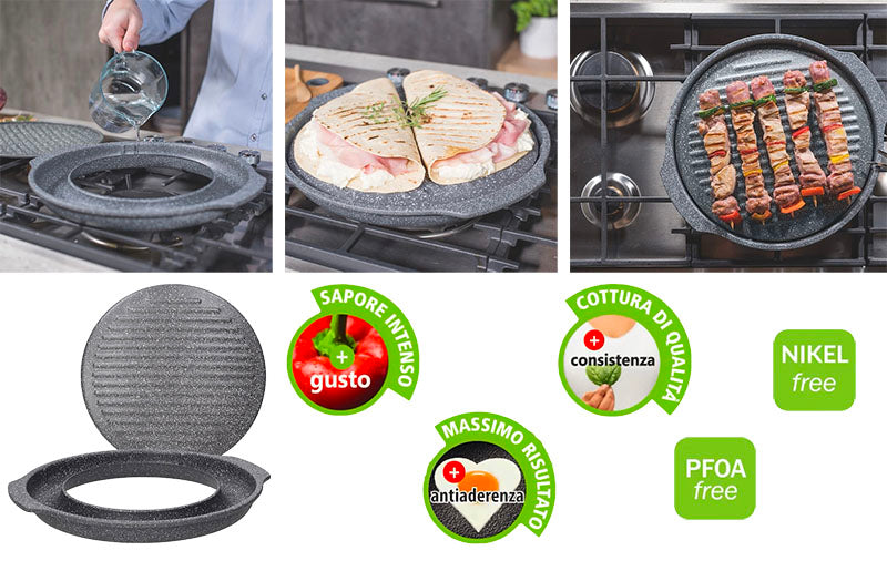 Mythos-Round Grill-30 cm Griddles & Grill Pans Mythos-Round Grill-30 cm Mythos-Round Grill-30 cm Tognana