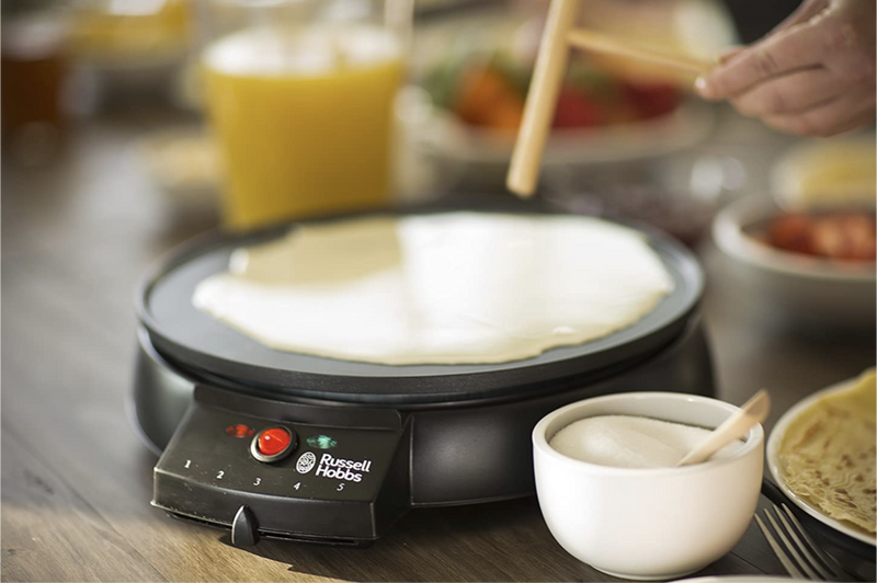 Tefal Gourmet crepe maker with 2 Removable Non-Stick Plates and Adjustable  Temp