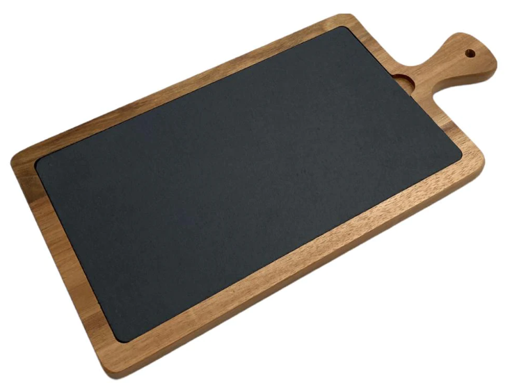 Wooden Board with Natural Slate  Wooden Board with Natural Slate Wooden Board with Natural Slate Quality Wood
